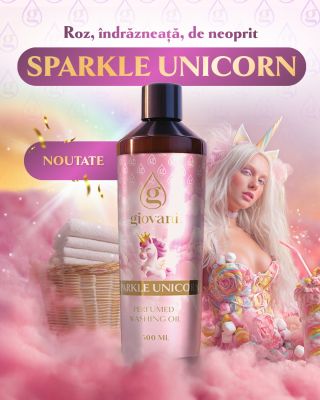 ✨ NOUTATE – SPARKLE UNICORN ✨ Un parfum dulce, aproape de bomboane, care transformă spălatul rufelor într-o experiență...